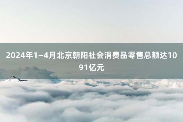 2024年1—4月北京朝阳社会消费品零售总额达1091亿元